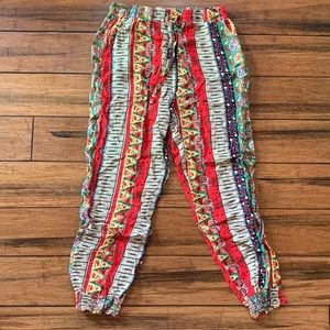 Shein multi patterned joggers size medium